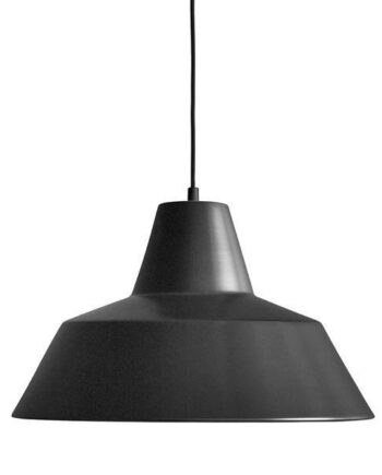 Made By Hand Værkstedslampe Pendel Mat Sort W4