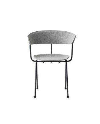 Magis Officina Spisebordsstol Anthracite Kvadrat Divina Lysgrå