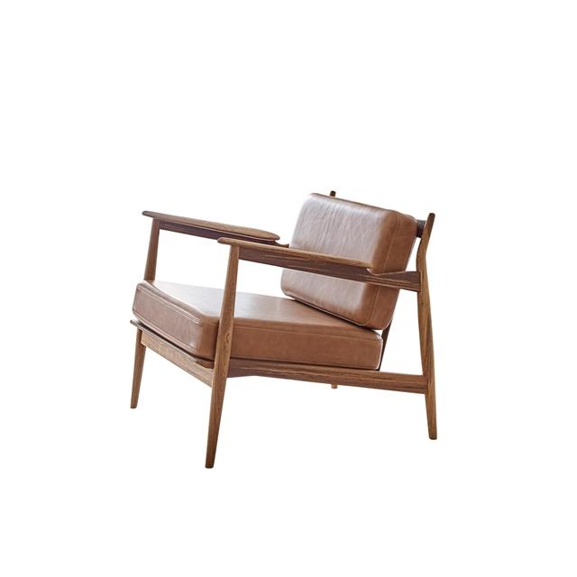 Magnus Olesen 107 Lænestol Olieret Teak Dunes Cognac 21000