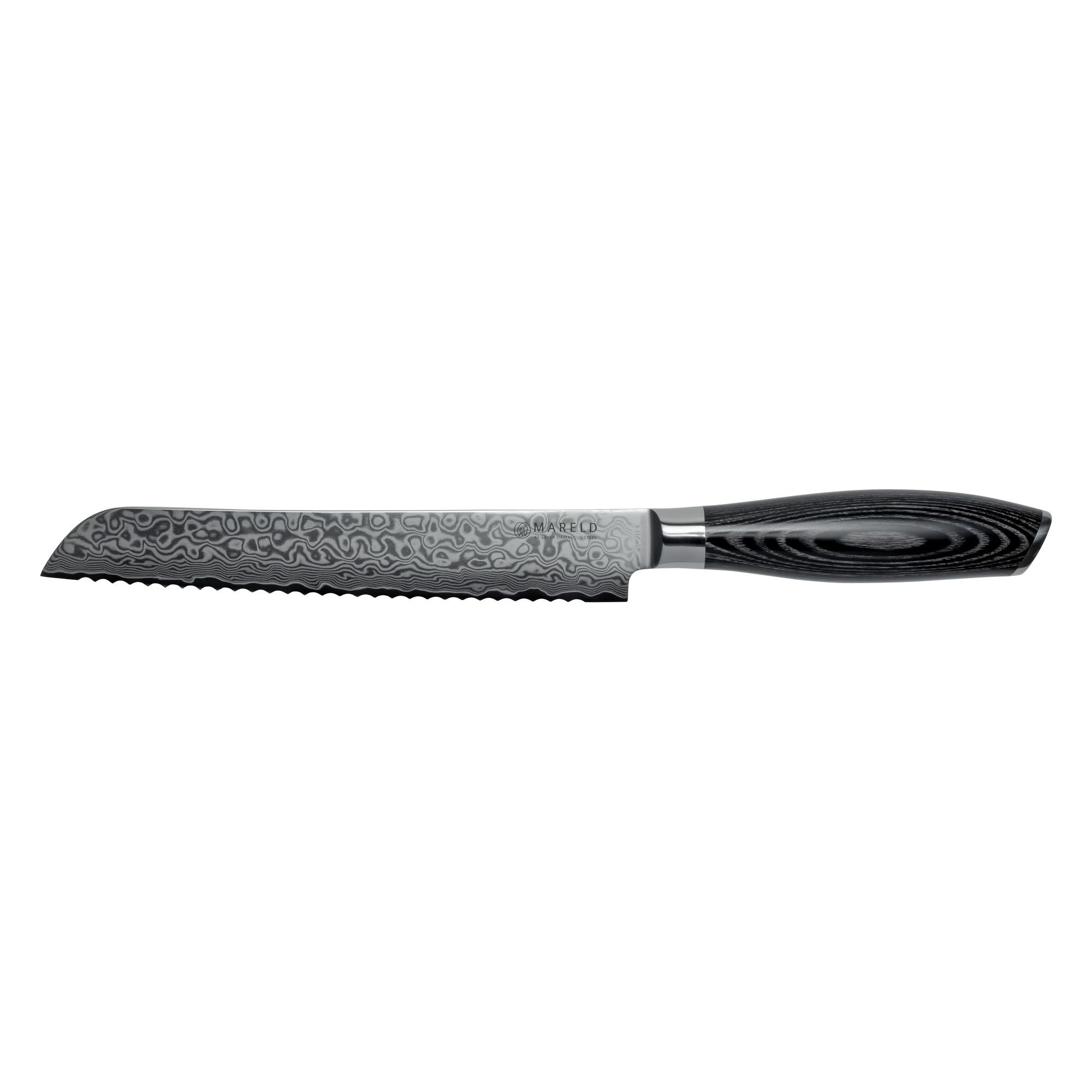 Mareld Akio Japanese Brødkniv 20 Cm Sort