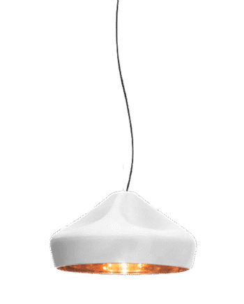 Marset Pleat Box Pendel 47 Hvid   Guld