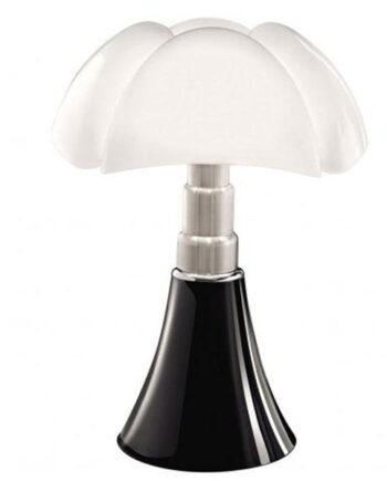 Martinelli Luce Pipistrello 1965 Bordlampe Sort
