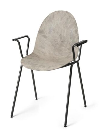 Mater Eternity Spisebordsstol Med Armlæn Wood Waste Grey