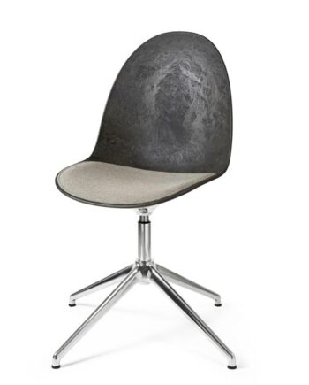 Mater Eternity Swivel Spisebordsstol Aluminium    Polstret Sæde 218 Beige
