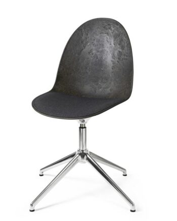 Mater Eternity Swivel Spisebordsstol Aluminium    Polstret Sæde 198 Grå