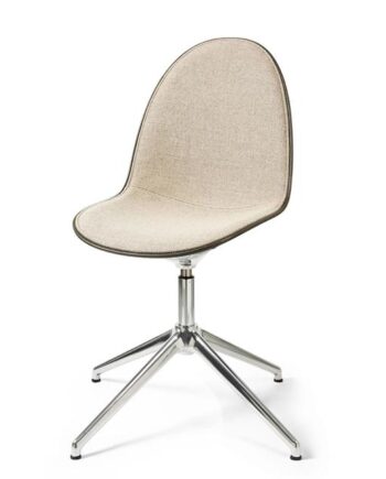 Mater Eternity Swivel Spisebordsstol Aluminium   Polstret 218 Beige