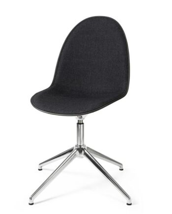 Mater Eternity Swivel Spisebordsstol Aluminium   Polstret 198 Grå