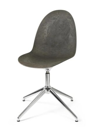 Mater Eternity Swivel Spisebordsstol Coffee Waste Dark Stål