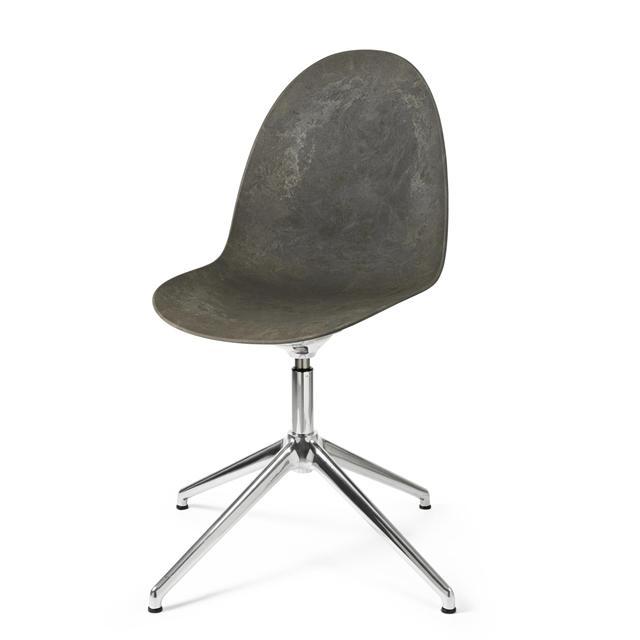 Mater Eternity Swivel Spisebordsstol Coffee Waste Dark Stål