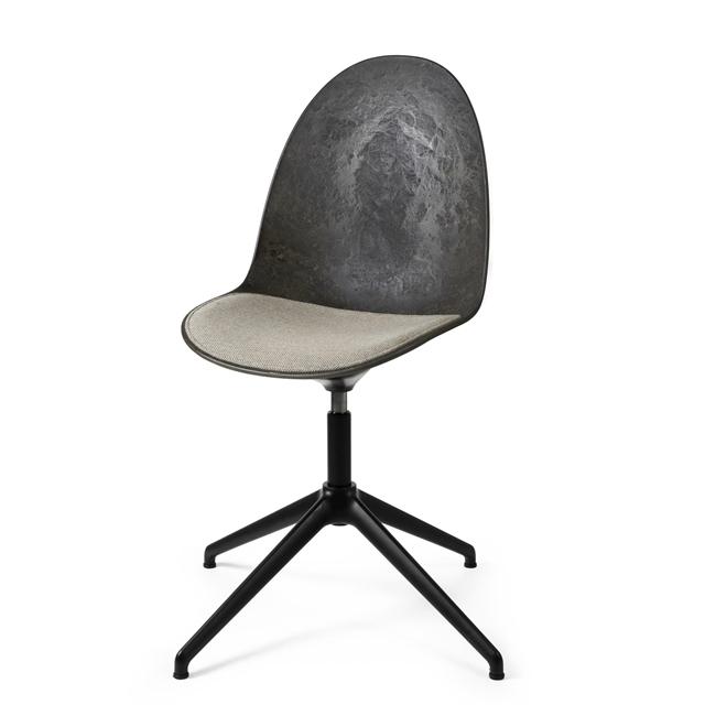 Mater Eternity Swivel Spisebordsstol Sort Base Polstret Sæde 218 Beige