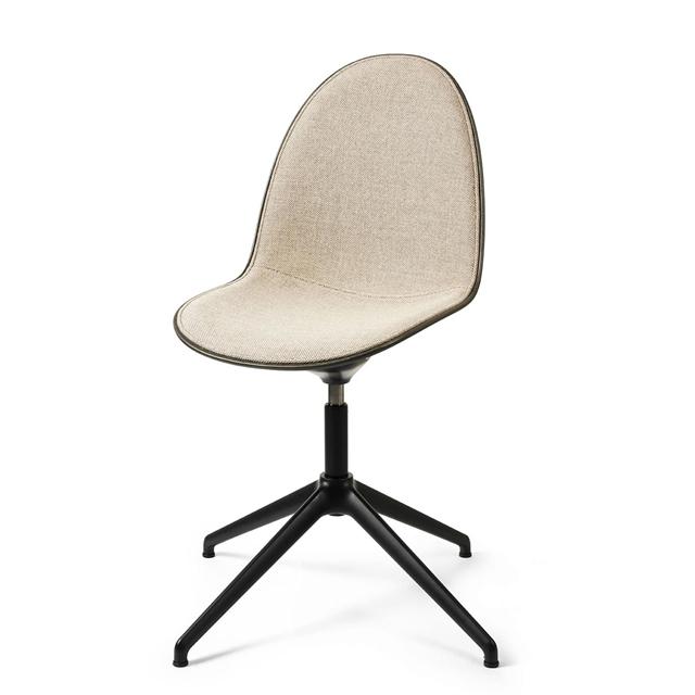 Mater Eternity Swivel Spisebordsstol Sort Base Polstret 218 Beige