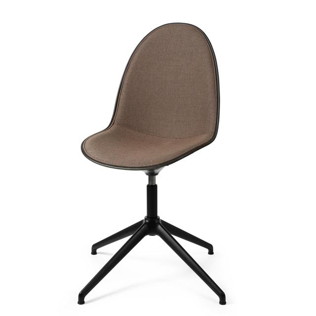 Mater Eternity Swivel Spisebordsstol Sort Base Polstret 378 Rust