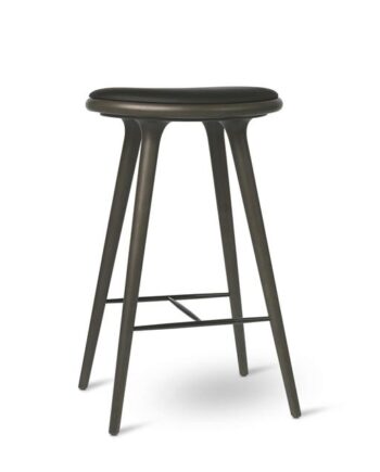 Mater High Stool Barstol Sirka Grå Bejdset Bøg 74cm