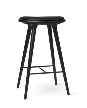 Mater High Stool Barstol Sort Bøg 74cm