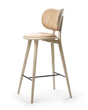 Mater The High Stool Barstol Med Ryg Mat Lakeret Eg 74 Cm