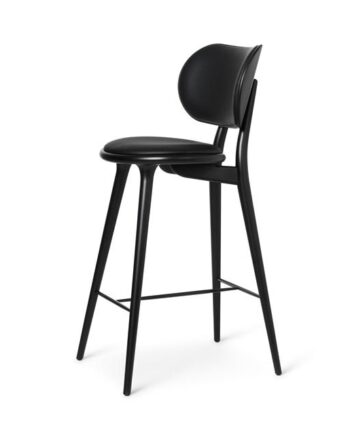 Mater The High Stool Barstol Med Ryg Sort Bøg 74 Cm