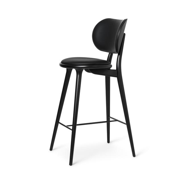 Mater The High Stool Barstol Med Ryg Sort Bøg 74 Cm