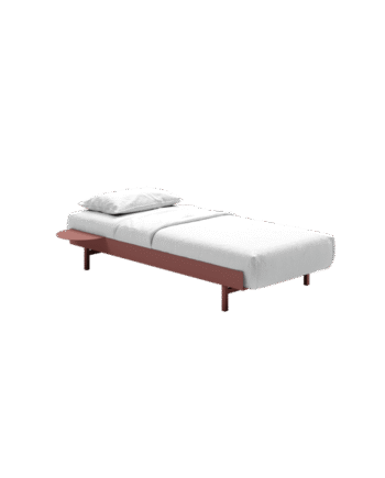 Moebe Bed Sengeramme 90 Cm Dusty Rose