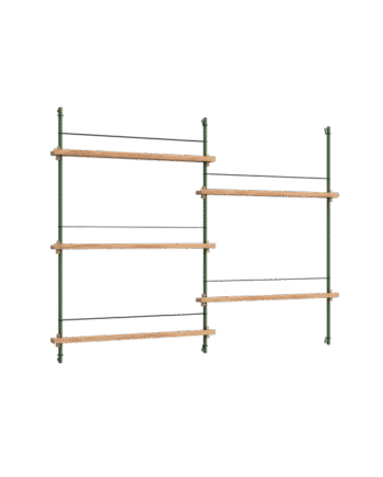 Moebe Magazine Shelving Ms 115   Eg Pine Green