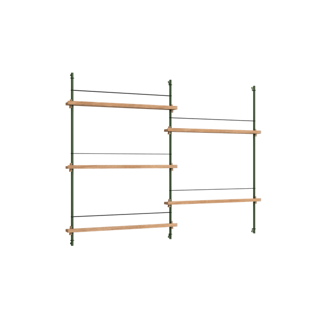Moebe Magazine Shelving Ms 115 Eg Pine Green