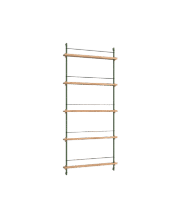 Moebe Magazine Shelving Ms 180   Eg Pine Green