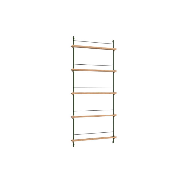 Moebe Magazine Shelving Ms 180 Eg Pine Green