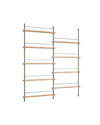 Moebe Magazine Shelving Ms 180   Eg Pine Green