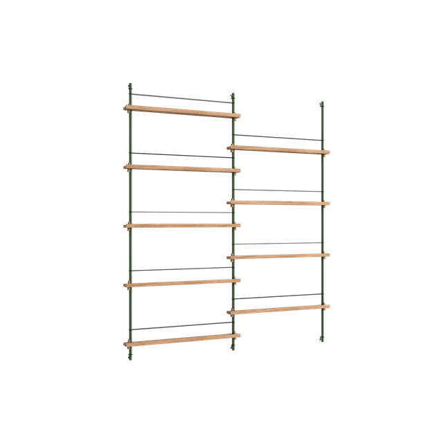 Moebe Magazine Shelving Ms 180 Eg Pine Green