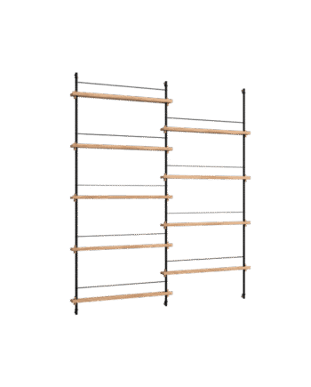 Moebe Magazine Shelving Ms 180   Eg Sort