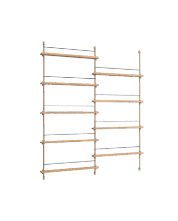 Moebe Magazine Shelving Ms 180   Eg Warm Grey