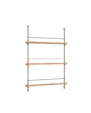 Moebe Magazine Shelving Ms 115   Eg Warm Grey