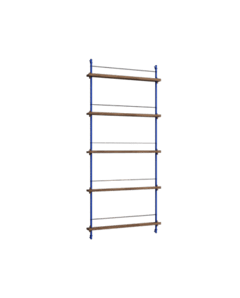 Moebe Magazine Shelving Ms 180   Røget Eg Deep Blue
