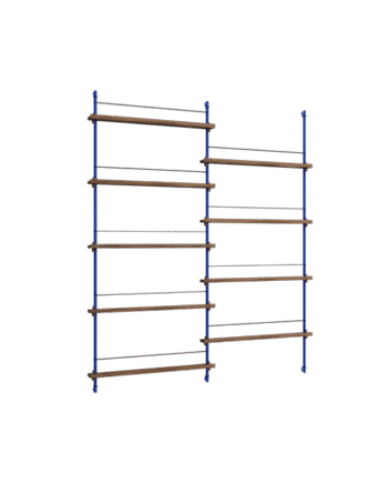 Moebe Magazine Shelving Ms 180   Røget Eg Deep Blue