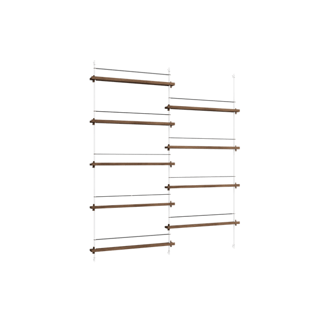Moebe Magazine Shelving Ms 180 Røget Eg Hvid
