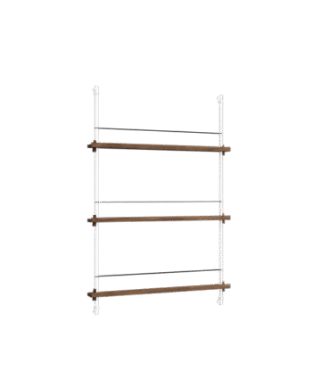 Moebe Magazine Shelving Ms 115   Røget Eg Hvid