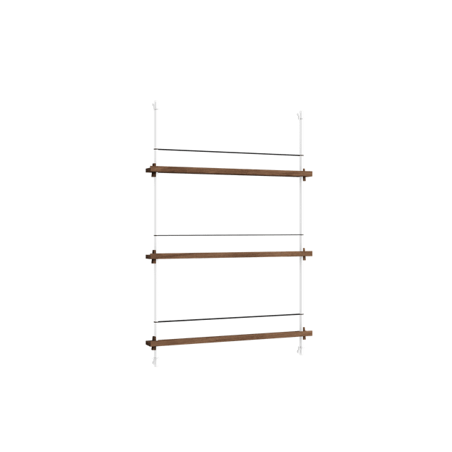Moebe Magazine Shelving Ms 115 Røget Eg Hvid