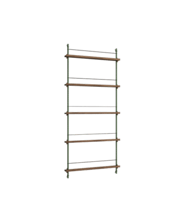 Moebe Magazine Shelving Ms 180   Røget Eg Pine Green