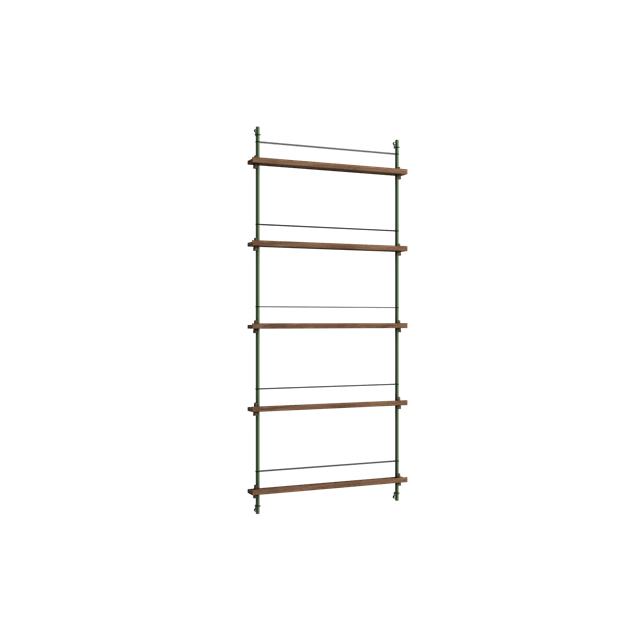 Moebe Magazine Shelving Ms 180 Røget Eg Pine Green