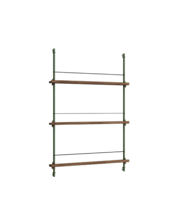 Moebe Magazine Shelving Ms 115   Røget Eg Pine Green