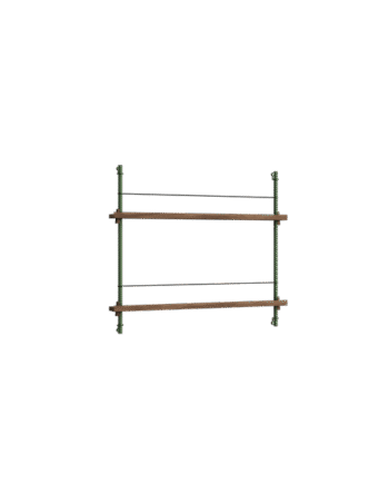 Moebe Magazine Shelving Ms 65   Røget Eg Pine Green