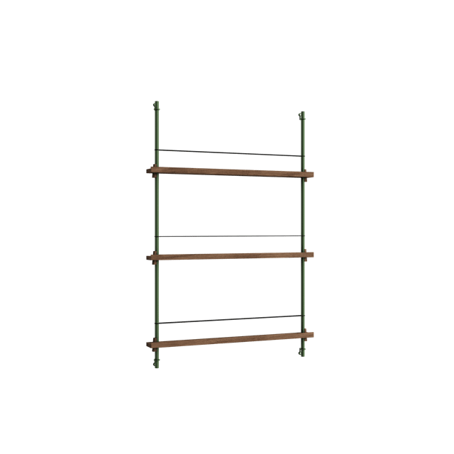 Moebe Magazine Shelving Ms 115 Røget Eg Pine Green