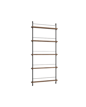 Moebe Magazine Shelving Ms 180   Røget Eg Sort