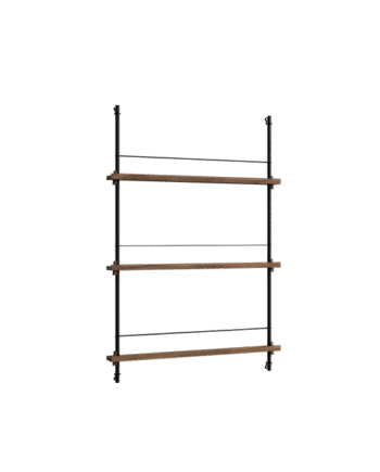 Moebe Magazine Shelving Ms 115   Røget Eg Sort