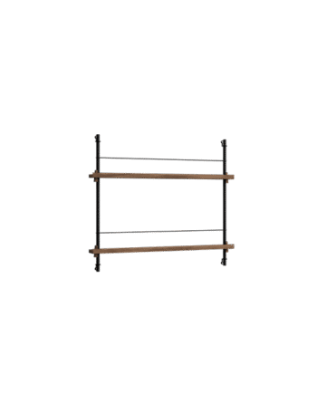 Moebe Magazine Shelving Ms 65   Røget Eg Sort