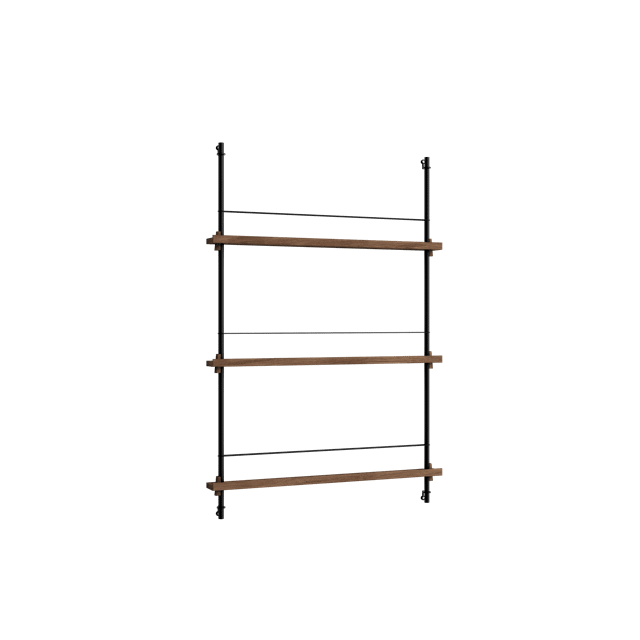 Moebe Magazine Shelving Ms 115 Røget Eg Sort