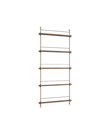 Moebe Magazine Shelving Ms 180   Røget Eg Warm Grey