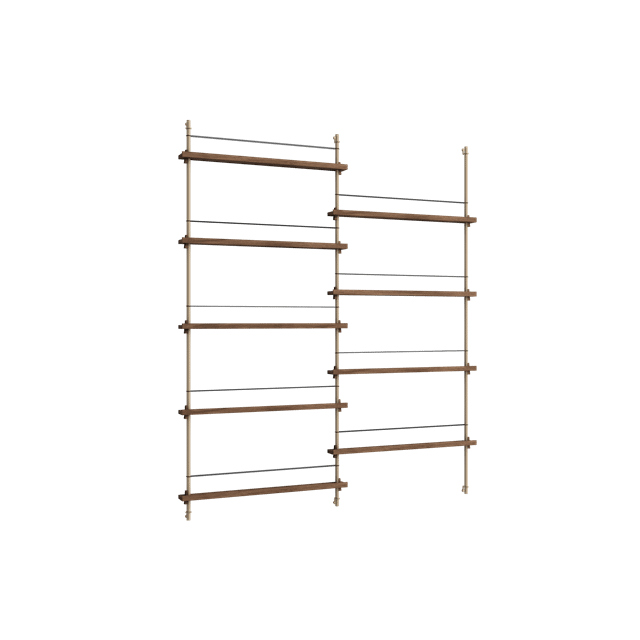 Moebe Magazine Shelving Ms 180 Røget Eg Warm Grey
