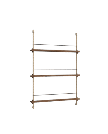 Moebe Magazine Shelving Ms 115   Røget Eg Warm Grey