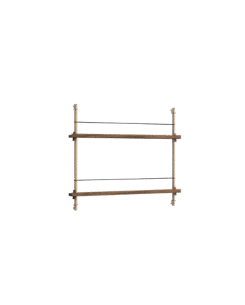 Moebe Magazine Shelving Ms 65   Røget Eg Warm Grey