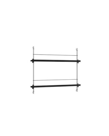 Moebe Magazine Shelving Ms 65   Sort Rustfri Stål